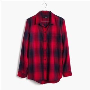 Madewell Ex-Boyfriend Shirt in Wilder Plaid